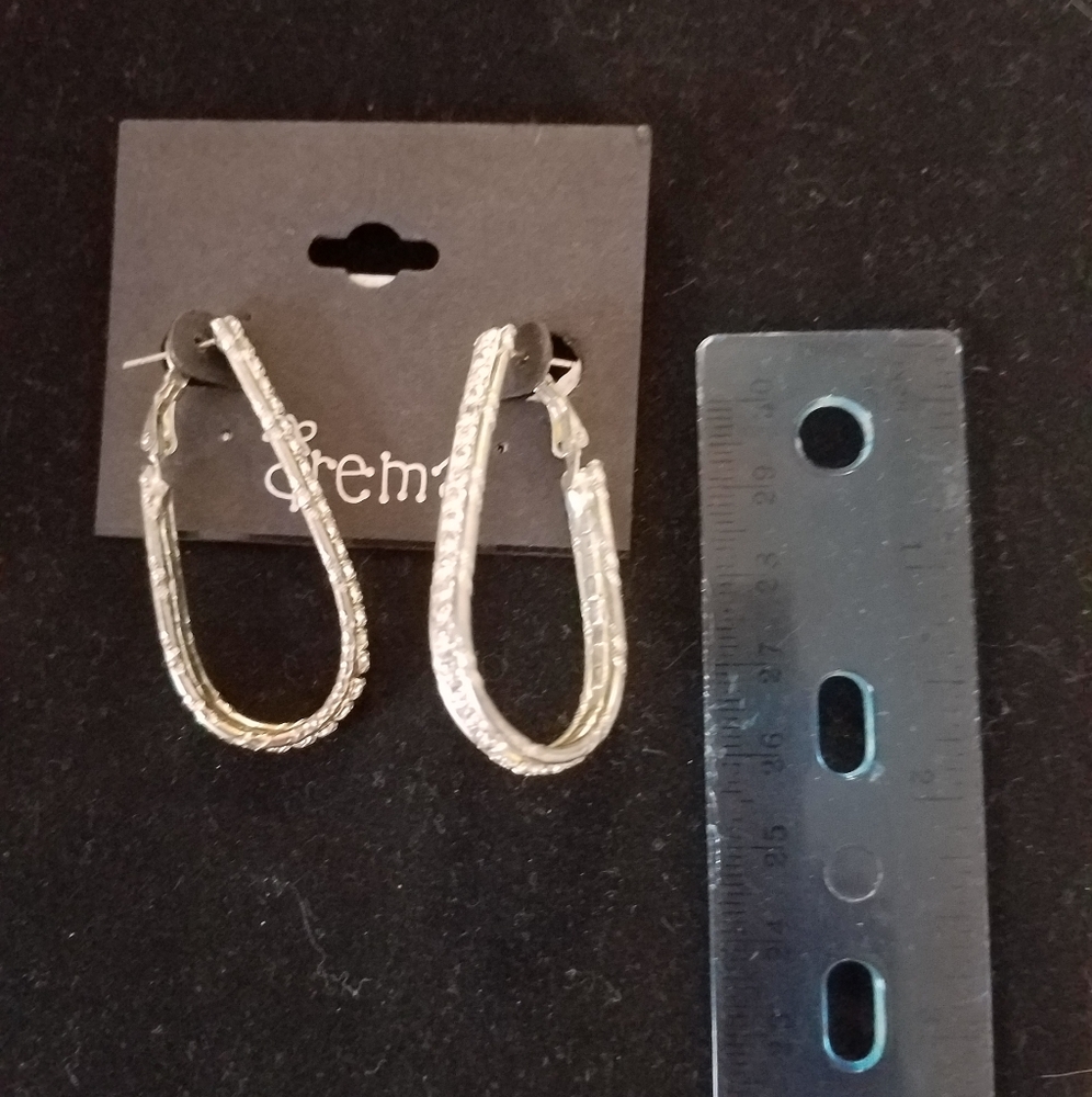 Rhinestone Hoops - Picture 6 of 6